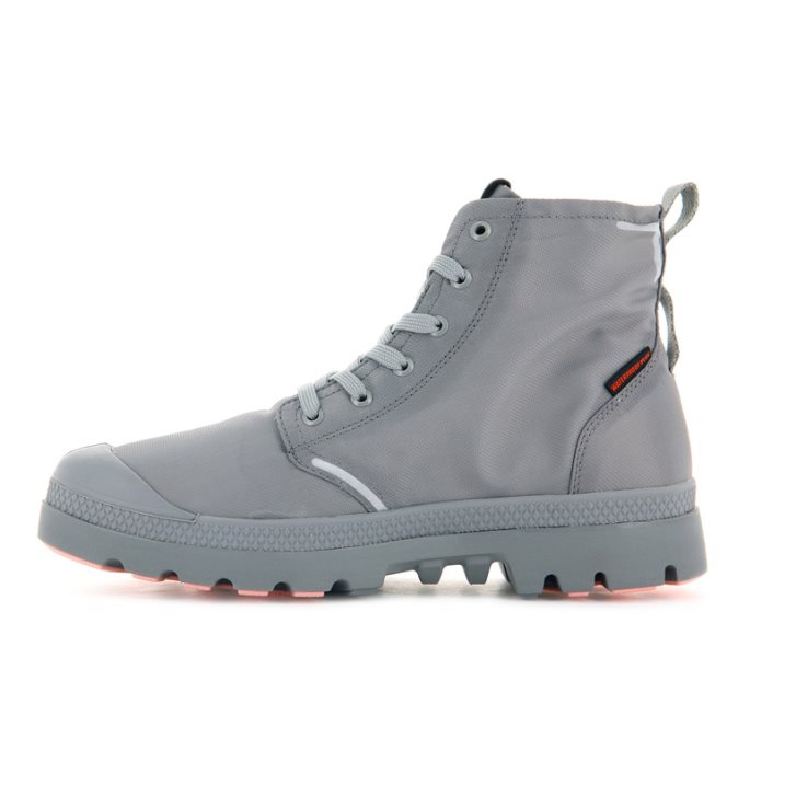 Palladium Pampa Lite+ Recycle WP+ Men's Boots Grey | UK G647-DLW